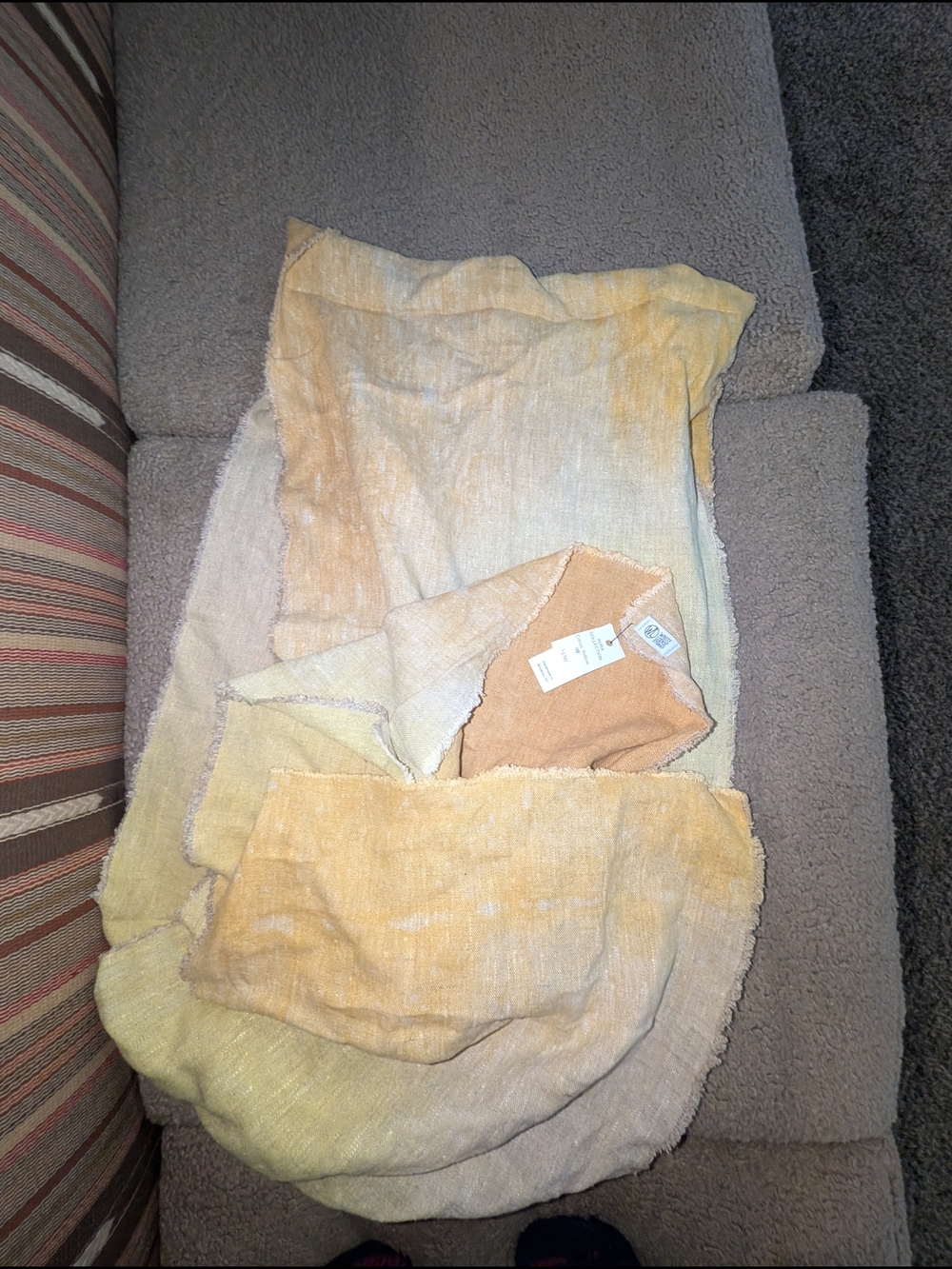 White Lodge Studio Aura Collection Table Runner 94in Long Citrus Yellow